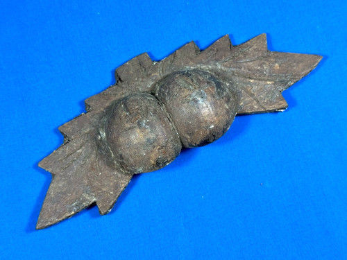 Antique wood drawer pull - pull, ~
