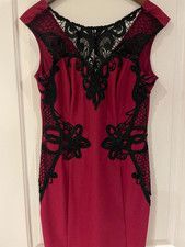 Lipsy Michelle Keegan Red Dress Stunning Size UK 14