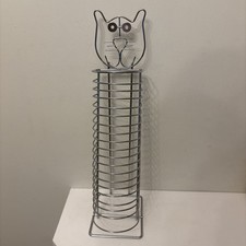 Vintage Silver Metal Wire Cat