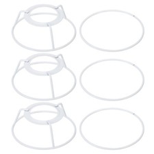3pcs 4" E26 E27 Lamp Shade Ring Frame Lampshade Holder Wire Frame Drum Ring UK