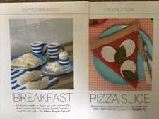 Knitted Breakfast & Crochet Pizza Play Food Patterns (Please See Notes)