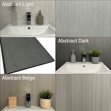 Abstract Shower Wall Panels Bathroom Wet Wall PVC Cladding Grey Beige Kitchen