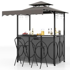 Grill gazebo with side awning - grill,