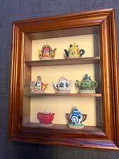 Vintage Tetley Tea Folk Teapot