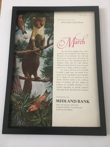 Midland bank 1963 framed - midland,