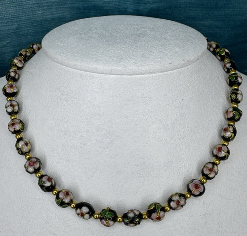 Vintage chinese cloisonne bead - vintage,