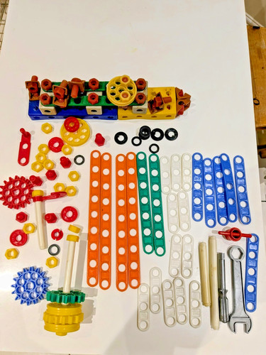 Vintage plastic meccano - plastic, bundle