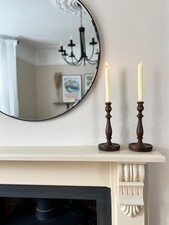 Vintage Wooden Candlesticks