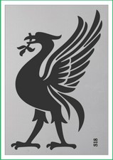Liverbird liverpool airbrush paint spray reusuable stencil mylar