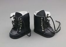 Black Leather Tie Boots For 18'' doll American girl shoes footwear Accessories