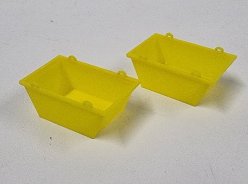 Waste skips with - waste, chain
