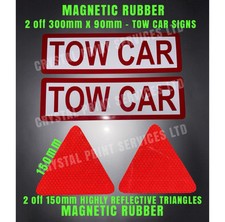 TOW CAR Motorhome Sign 4 Piece