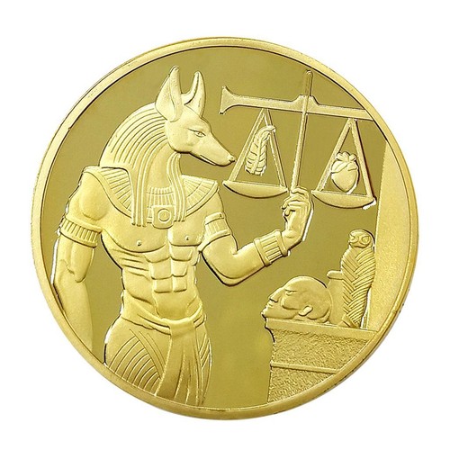 Antique golden egyptian god - golden,
