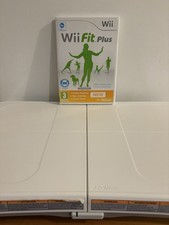 Nintendo Wii Balance Board with Wii Fit Plus Game - Tested Working