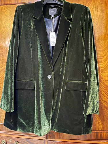 Next green velvet button - next,
