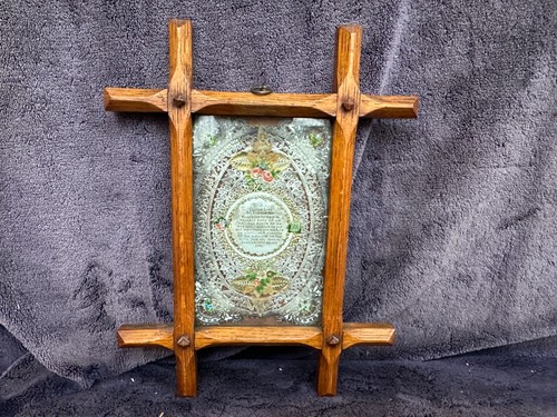 Small antique framed ephemera - antique,