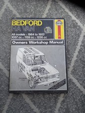 Bedford HA Van (All Models 1964-1982) Haynes Workshop Manual