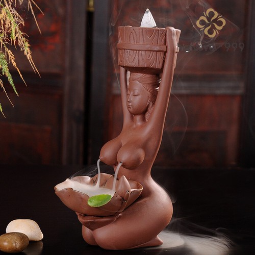 Incense burner beauty statue - burner,