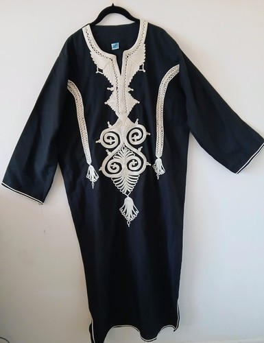Egyptian galabeya black - egyptian,
