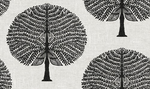Black mulberry tree cotton - black,