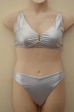 M&S Metallic Silver High Leg