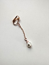 Body Jewellery Intimate Pearl Clit Clip Vaginal  Non Piercing Clitoral Jewelry