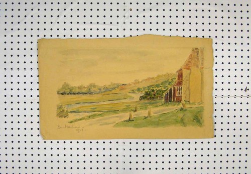 Original old vintage print - original,