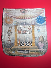 Rare Antique Masonic Leather