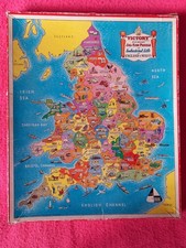 Victory Plywood Jigsaw Puzzle 1960s Vintage, Complete Set