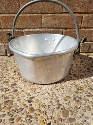 Vintage aluminium jam pan - vintage,
