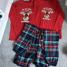 Primark Family Matching Boys Christmas Pyjamas PJ Sets 11-12  & 12-13 Years 