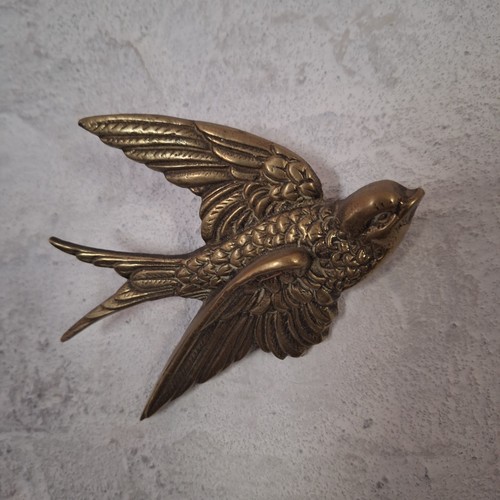 Vintage brass flying swallow - brass,