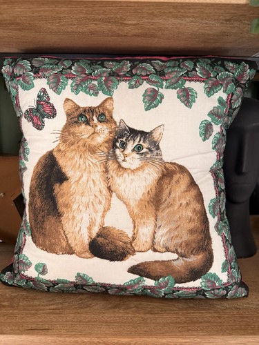 Vintage cat butterfly - , tapestry