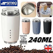 Smeg Coffee Mug Stainless Steel Travel Water Bottle Insulated Cup 8 Colors