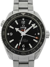 OMEGA Seamaster Planet Ocean Gmt 23230442201001 Black Men's Used Watch #111026