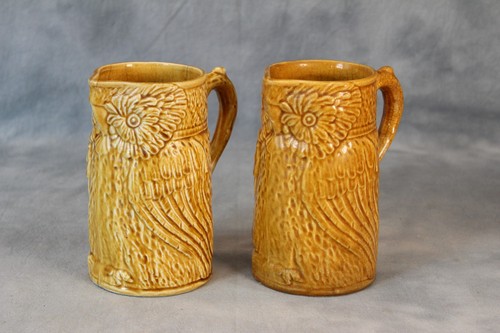 Pair antique large majolica - antique,
