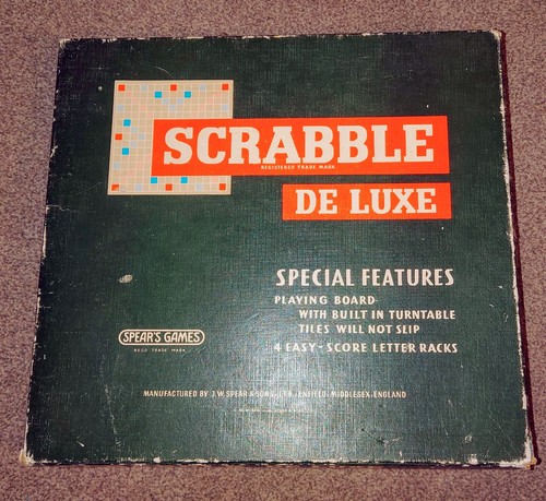 Scrabble deluxe board - scrabble,