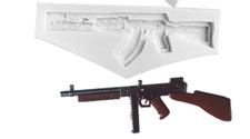Rifle gun silicone fondant - rifle,