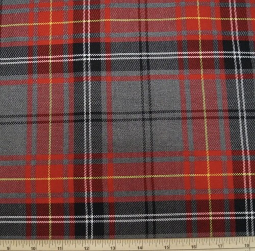 Polyviscose tartan fabric - polyviscose,