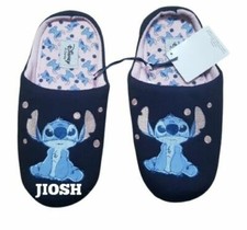 Disney Stitch Navy Ladies Home Indoor Slip On Mule Slippers Primark