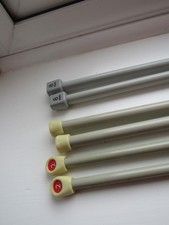 3 pairs Knitting needles Sizes 2, 8mm  and 00 in great condition