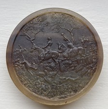 Antique Horn Snuff Box