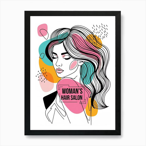 Woman hair salon - woman's, art