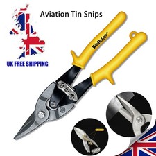 HEAVY DUTY AVIATION STRAIGHT CUT TIN SNIPS SHEARS METAL CUTTERS SCISSOR TOOL UK
