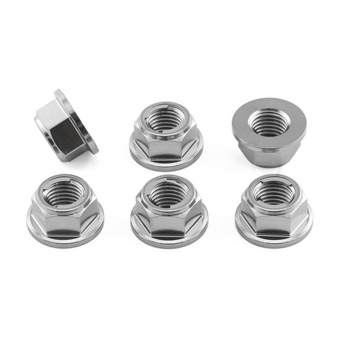 Titanium sprocket nuts m10 - titanium,