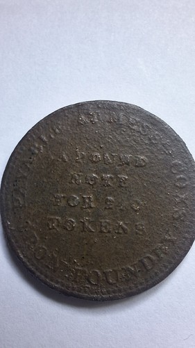 Taunton penny token - taunton,