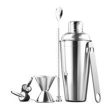 Cocktail Shaker Set - 7-Piece Cocktail Making Set w/ 26 oz Stainless Steel Shake