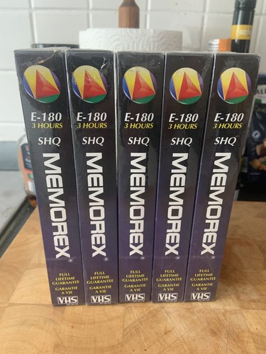 Memorex vhs tapes 180 3 - x, e-180