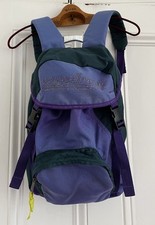 Vintage Karrimor Green & Purple Rucksack Backpack Bag Hiking Walking