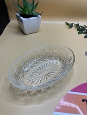 Vintage Oval Glass Trinket/Candy Dish Desert Banana Split